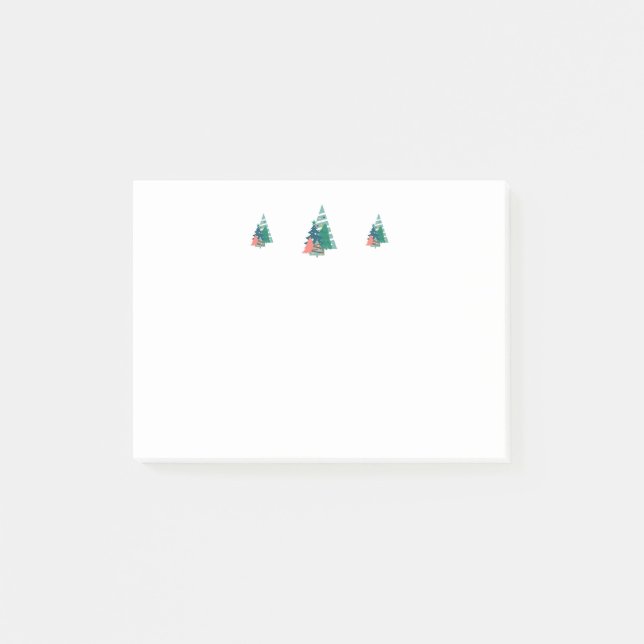 Holiday Evergreens Design Post-it Notes (Front)
