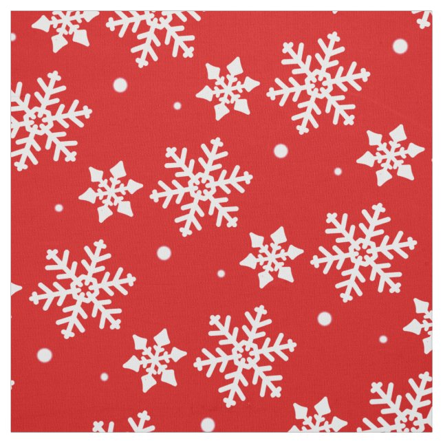 Holiday Fabric Christmas Snowflake Fabrics Custom (Swatch)