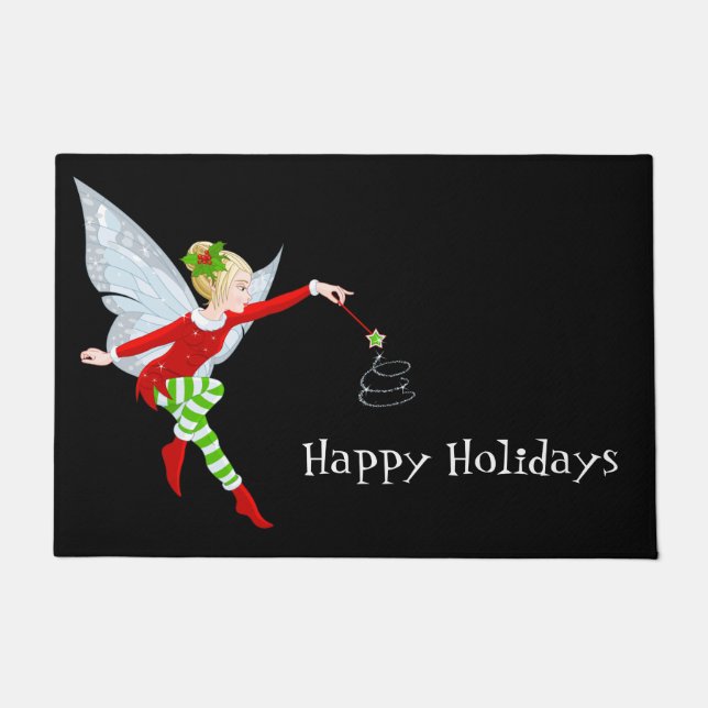Holiday Fairy Doormat (Front)