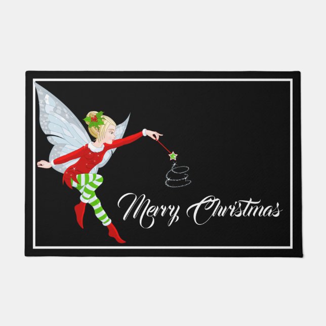 Holiday Fairy Doormat (Front)