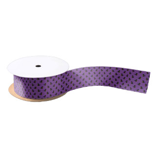 Holiday Fall Retro Custom Halloween Pattern Satin Ribbon