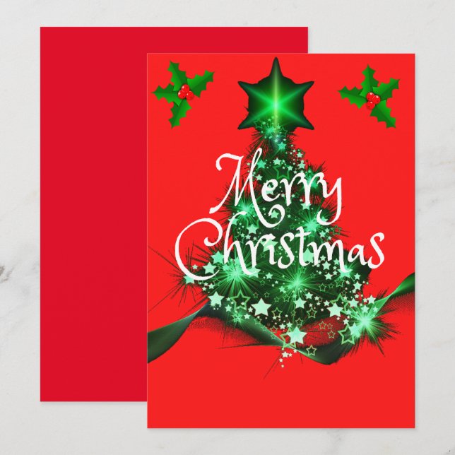 Holiday Family Christmas Tree  (Front/Back)