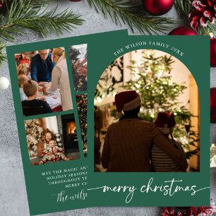 Holiday family Merry Christmas Greeting card