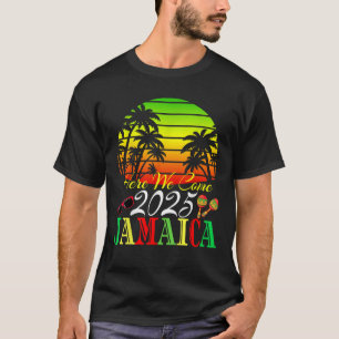 Holiday Family Trip Jamaica 2025 Here We Come Reun T-Shirt