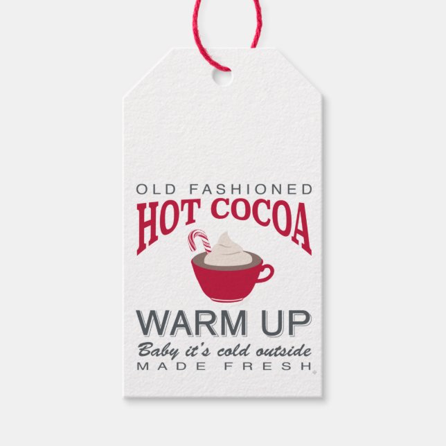 holiday farmhouse hot cocoa gift tags (Front)