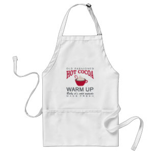 holiday farmhouse hot cocoa standard apron