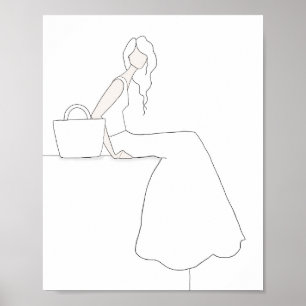 Holiday Fashion DIY Colouring Page Poster