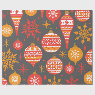 Holiday Faux Knit Pattern Christmas Personalized Wrapping Paper