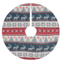 Holiday Faux Knit Pattern Nordic Theme Christmas