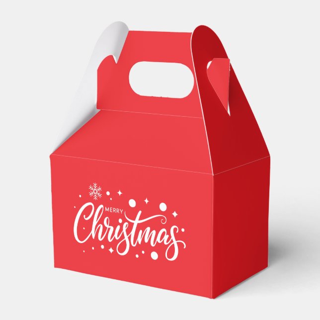 Holiday Favor Gift Box (Front Side)