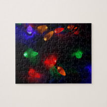 Holiday festive Christmas fairy lights winter snow