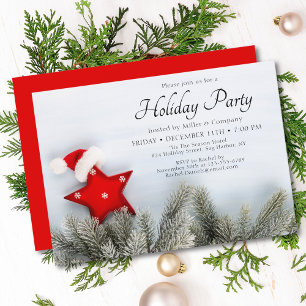 Holiday Festive Modern Corporate Christmas Party Invitation