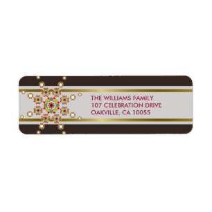 Holiday Festive Ornament Star Christmas Labels