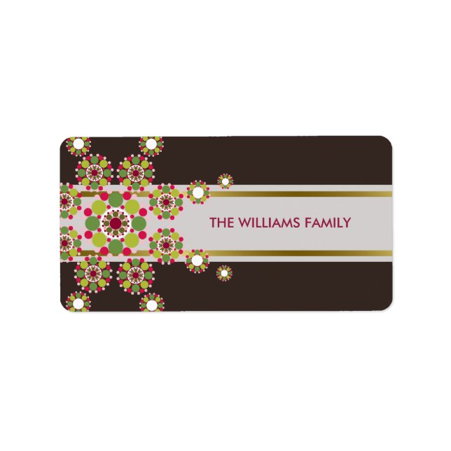 Holiday Festive Ornament Star Christmas Sticker (Front)