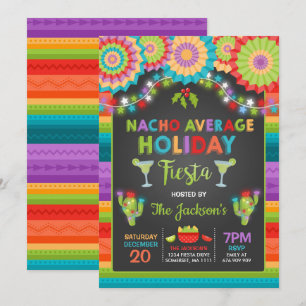 Holiday Fiesta Party Invite Nacho Average Party