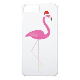 Holiday Flamingo iPhone 7 in white iPhone 8 Plus/7 Plus Case