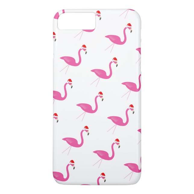 Holiday Flamingos iPhone 7 in white Case-Mate iPhone Case (Back)