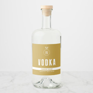 Holiday Flavour Infused Liquor Bottle Label