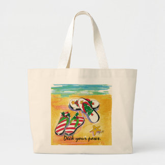 Holiday flip-flops -  tote