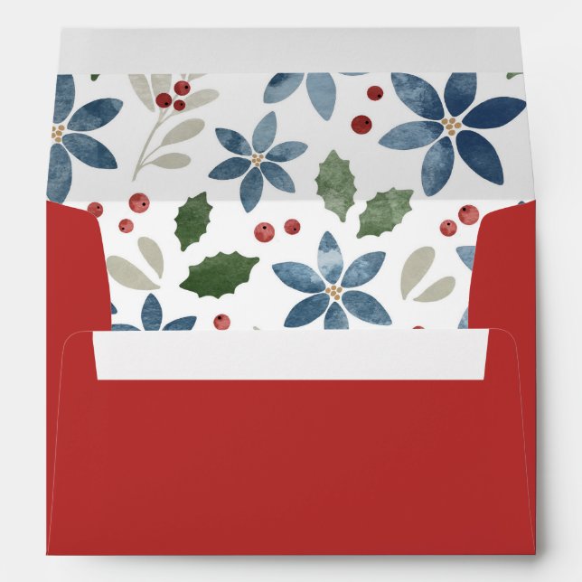 Holiday Floral Envelope (Back (Bottom))