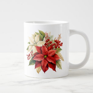 Holiday Floral  Large Coffee Mug