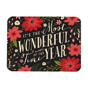 Holiday Floral Magnet