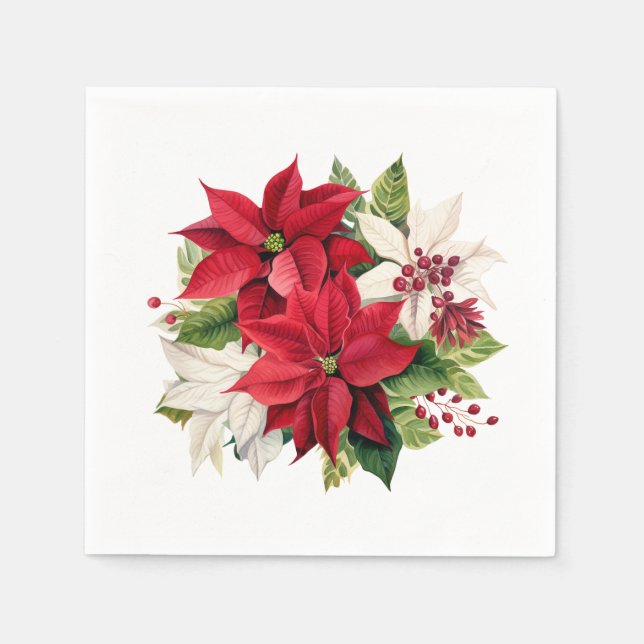 Holiday Floral Napkin (Front)