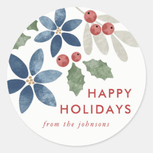 Holiday Floral Sticker