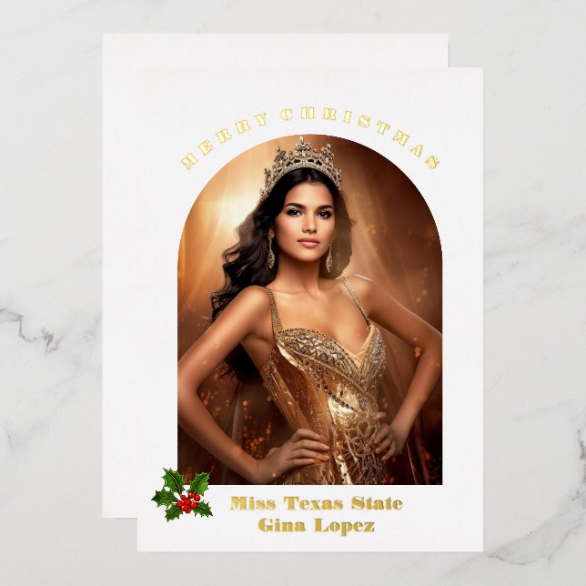 Holiday Foil Photo Card (Front/Back)