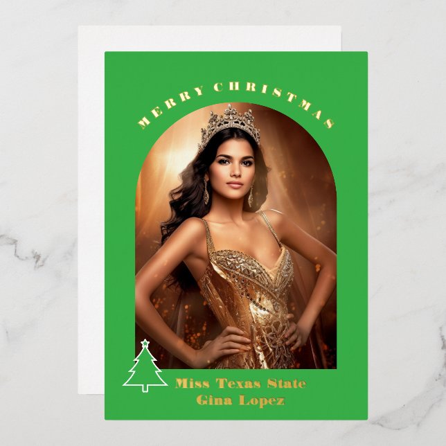 Holiday Foil Photo Card (Front/Back)