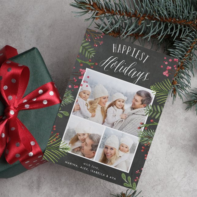 Holiday Foliage | Photo Collage Card (Creator Uploaded)