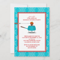 Holiday Fondue Party Invitations