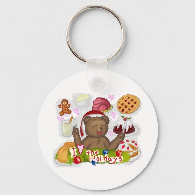 Holiday Food Key Ring (Front)