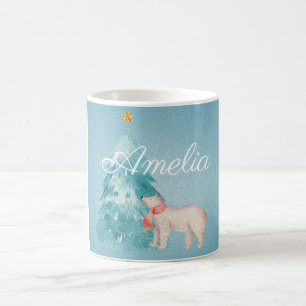 Holiday Forest Scene Customisable Coffee Mug