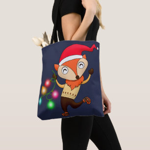 Holiday Fox Tote Bag