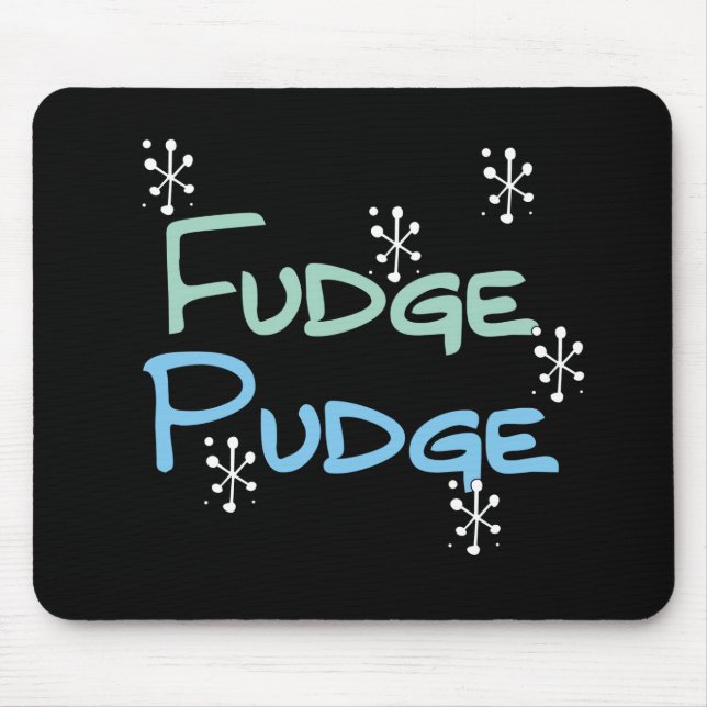 Holiday Fudge Pudge Mouse Mat (Front)
