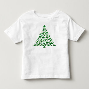 Holiday Fun Dinosaur Christmas Toddler T-Shirt