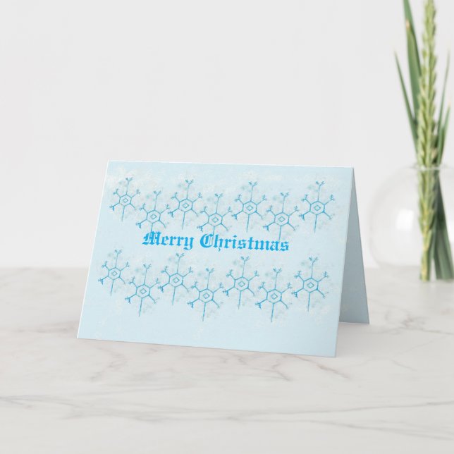 Holiday G Card : Snowflake Christmas (Front)