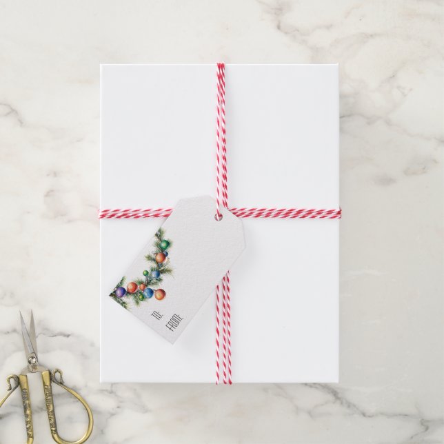 Holiday Garland Gift Tags (With Twine)