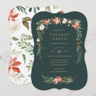 Holiday Garland Party Invitation