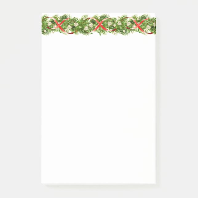 Holiday Garland  Post-it Notes (Front)