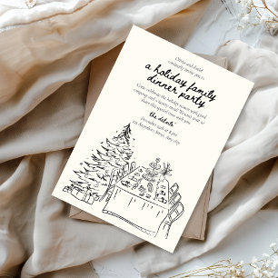 Holiday Gathering Christmas Party Dinner Invitation
