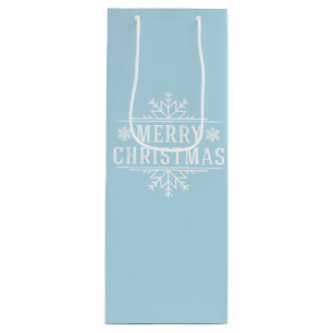 Holiday Gift Bag-Merry Christmas Wine Gift Bag