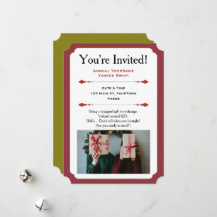 Holiday Gift Exchange Party Invitation