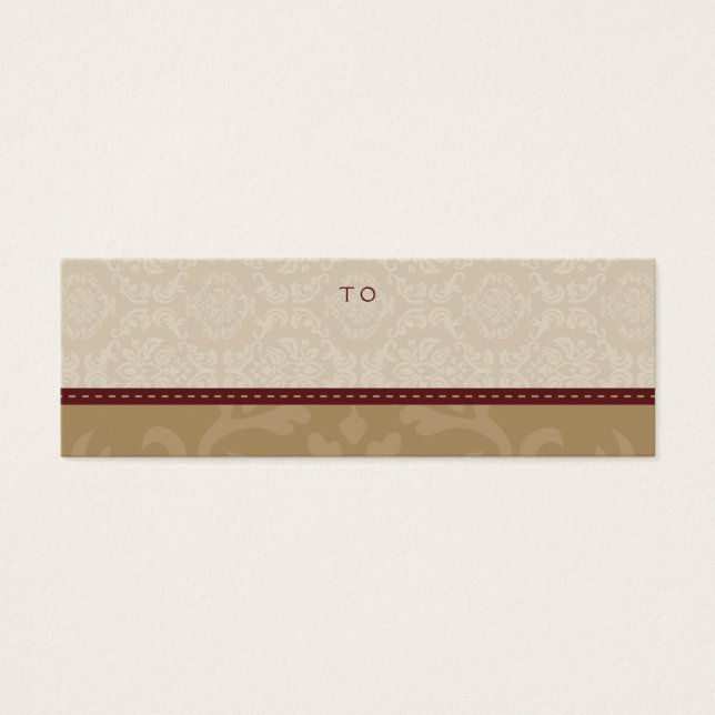 HOLIDAY GIFT TAG :: divinely damask 5 (Front)