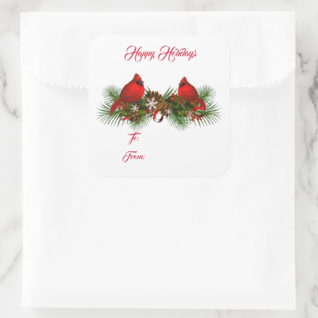 Holiday Gift Tag Stickers (Bag)