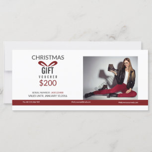 Holiday Gift Voucher Card