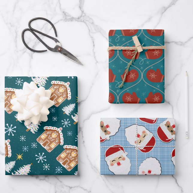Holiday gift wrap trio  (Front)