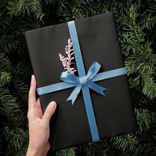 Holiday gift wrapping, black color. wrapping paper