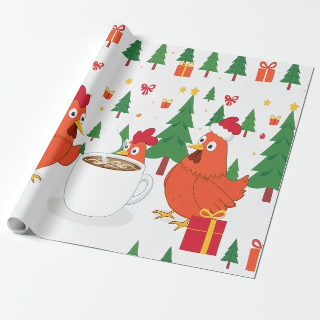 Holiday Gift Wrapping Paper (Unrolled)
